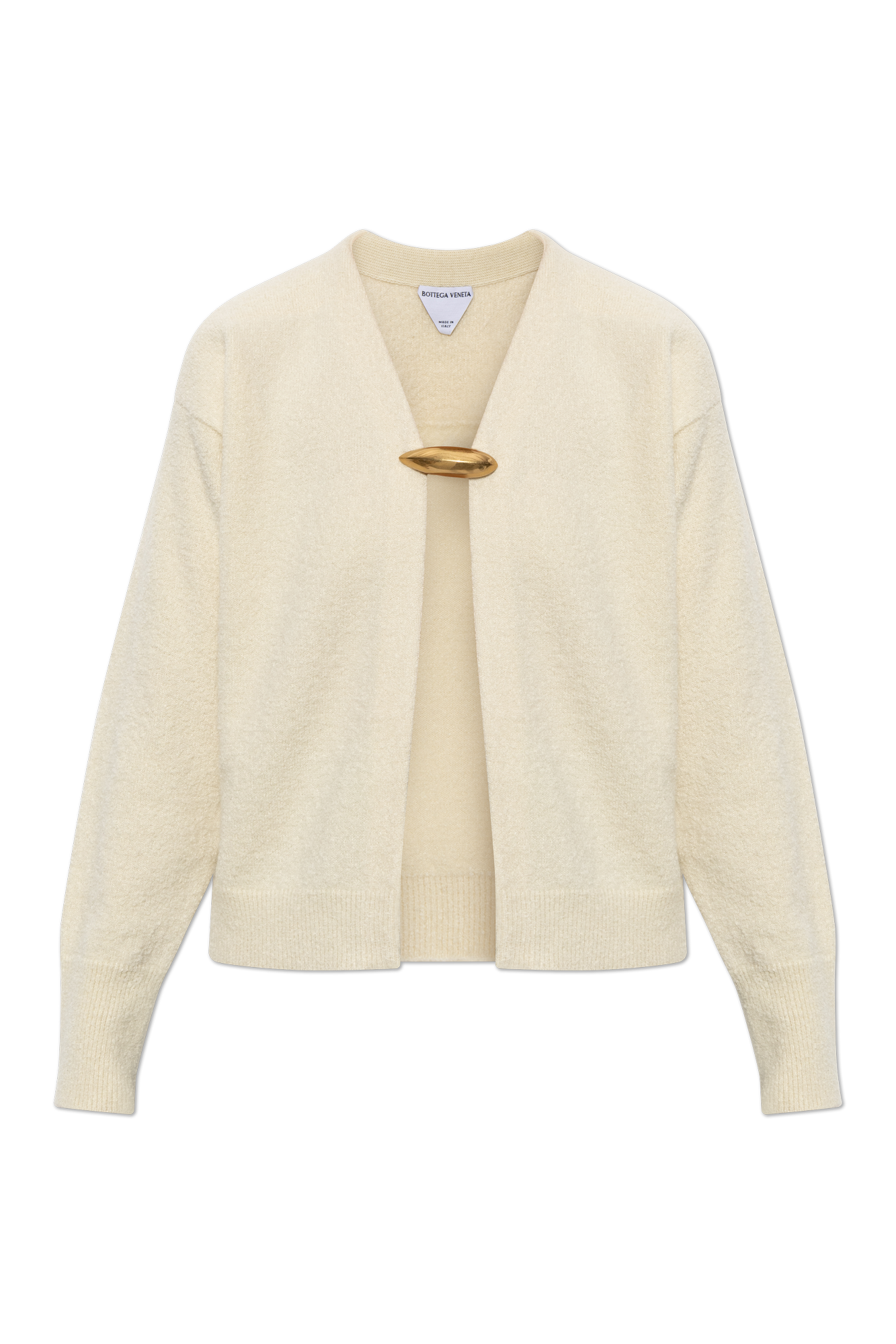 Bottega Veneta Bottega Veneta Cream Pin-Closure Cardigan | Women's